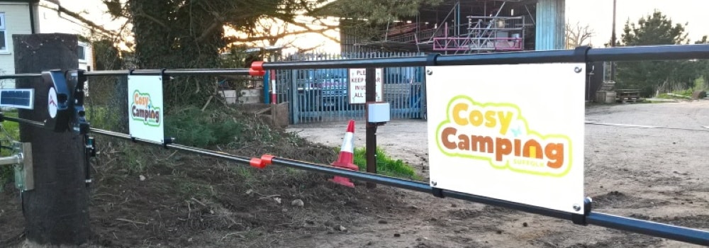 Access control onto Camping and Caravan site